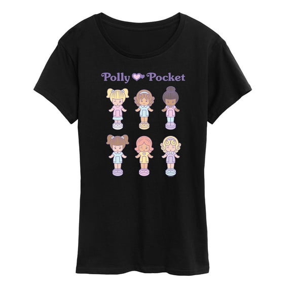 Polly Pocket - Retro Tiny Doll Grid - Women's Short Sleeve Graphic Tee