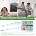 thumbnail image 1 of Mini termómetro interior Higrómetro digital Monitor de temperatura y humedad con conversión ℉/℃ Valor máximo y mínimo de temperatura y humedad 7,8*6,45 cm (blanco) ZefeiWu 8390611544270, 1 of 1