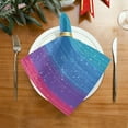 thumbnail image 2 of Coolnut Rainbow Stripes Cloth Napkins Set of 6, Durable Printed Washable Table Napkins for Valentines, Weddings, Dinners Parties Home Decor, 20 x 20 Inch Washcloth Gift, 2 of 7