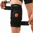 thumbnail image 1 of AOLIKES 1PCS Hiking Cycling Knee Support Protector With Removeble Aluminum Plate 4 Straps For Mountaineering Knee Joint Restore, 1 of 6