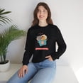 thumbnail image 4 of Cat Heart Sweatshirt, Heart Sweatshirt, Cat Sweatshirt, Valentine's Day Sweatshirt, 50/50 Cotton-Poly Animal Sweatshirt 128, 4 of 51
