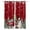 Red, variant on Teal Christmas Snowman Blackout Curtains 39 Inches Long for Bedroom, Xmas Truck Tree Snowflake Thermal Insulated Room Darkening Black Out Window Curtain Panels Grommet Drapes for Living Room