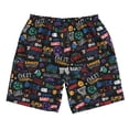 thumbnail image 5 of Wukai Basketball Print Beach Trunks with Compression Liner Swimsuit Quick Dry Beach Sports Shorts with Pocket-3X-Large, 5 of 8