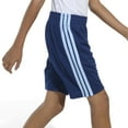 thumbnail image 4 of Boys 4-7 adidas Essentials 3-Stripe Shorts Color: Navy Size: 5, 4 of 4