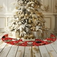 thumbnail image 6 of Christmas Cat Tree Skirt Red Xmas Tree Skirt Tree Mat 36 Inch Winter Christmas Decor for Home, 6 of 6