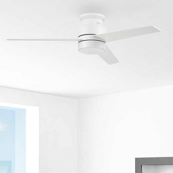 CARRO Aurora 52-inch Indoor Smart Ceiling Fan with Light and Wall Control White N/A