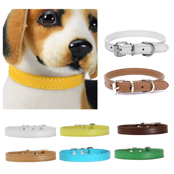 GASTROPOD Dog Leather Collar Puppy Leash Neck Strap Walking Traction Pet Supplies for Small Medium Large Dogs