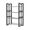 thumbnail image 1 of weibbin Shoe Rack Shoe Rack Storage Organizer With 4 Tiers Metal Shelves For Bedroom Closet Entry Dorm Room, 1 of 10