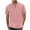 Pink, variant on WREESH Men's Solid Sport Henley Shirts Button-Pocket Short Sleeve Top in a Classic Solid Color a Versatile Sports Top with Pocket Convenience Navy