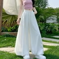 thumbnail image 5 of Qulqfy Lantern Pants Women Harem High Waist White Wide Leg Pants Casual Women's Fall Trousers L, 5 of 8