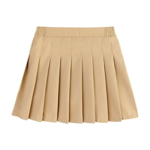 Toddler Girls Summer Fashion Waist Tennis Pleated Slim Skirt Casual Mini Waist Skirt Fashion High Skirt Clothes Khaki Size 3-4T