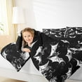 thumbnail image 4 of Manfei Gray Bat King Size Comforter Sets,Trick Or Treat Bedding Comforter Set,Kids Spooky Halloween Bedding Set For Children,Microfiber Bedroom Decor Reversible,3 Pieces, 4 of 8