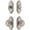 Satin Nickel, variant on Grandeur 833718 Arc Solid Brass Single Cylinder Keyed Entry Knobset And Deadbolt Combo