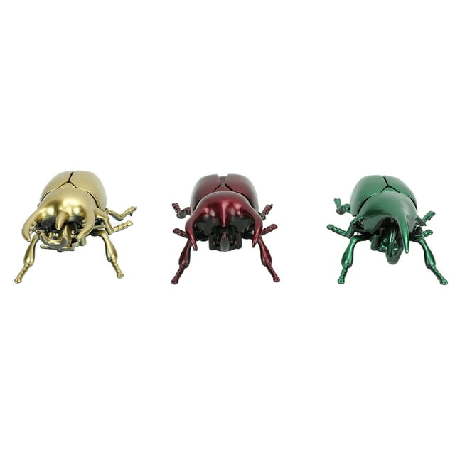 3 piezas de insectos falsos de plástico que se mueven con cuerda, juguetes de insectos, figuras de animales, juego para el hogar y la escuela.