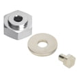thumbnail image 4 of Sailing Adaptador hexagonal de rueda de aleación de aluminio de 12 mm a 17 mm - 4 piezas (plata), 4 of 9