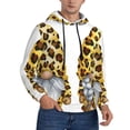 thumbnail image 2 of Daiia Leopard Gnomes for Men's Fashion Hoodies & Sweatshirts with Kangaroo Pocket Hooded Sweatshirt Breathable & Moisture Wicking-4X-Large, 2 of 7