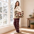 thumbnail image 4 of Christmas 3D Snowman Print Tote Bag for Women Large Capacity Shopping Handbag Holiday Graphic Shoulder Bag Reusable Grocery Tote, 4 of 5