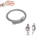 thumbnail image 1 of Pulsera de osmio de iones de titanio, pulsera de terapia magnética, pulsera magnética de drenaje linfático para hombres y mujeres, 1 of 5