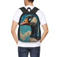 thumbnail image 4 of Balery Blue Watercolor Duck Mochila para hombre y mujer - Tela Oxford 600D resistente - Gran capacidad, resistente al agua, ideal para la escuela, viajes y senderismo, 4 of 6