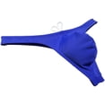 thumbnail image 3 of Botmois Men Solid Swim Thong Nylon Swimwear Pouch Bikini Swimsuit T-back Bikini Blue M, 3 of 4