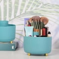 thumbnail image 5 of lsvgoe 360 Degree Rotating Desk Organizer, Dual-Purpose Pencil Pen Holder for Desk, Rotating Desk Pen Organizer with 5 Slots, Art Supplies, Pencil Cup for Office, Home (Purple), 5 of 14