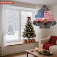 thumbnail image 4 of Metal Hanging Christmas Tree Wind Spinner - Patriotic Design with American Flag Fireworks & Cityscape for Yard & Garden Decor, 4 of 7