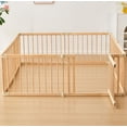 thumbnail image 4 of Valla de madera Baby Playpen Smilebaby, grande, con portón, 4 of 9