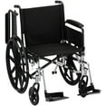 thumbnail image 2 of Nova MedicalProducts Healthcare 20" Lightweight Wheelchair with Full Arms and Footrests, 2 of 4