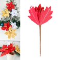 thumbnail image 4 of Adornos navideños artificiales Zulema Arreglo floral Brillo Flor navideña Rojo Guirnalda de flores, 4 of 8