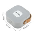 thumbnail image 2 of Unique Bargains Square Multi-Function Jewelry Box Organizer for Storing Space Gray, 2 of 5