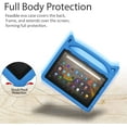thumbnail image 5 of For Amazon Fire HD 10 / Fire HD 10 Plus (11th Generation, 2021 Released) Case with Screen Protector and Stylus, EpicGadget EVA Foam Lightweight Shockproof Handle Kickstand Kids Friendly Cover ( Blue), 5 of 6