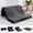 Black, variant on Full-Size Tri-Fold Corduroy Sofa Bed – 6” Tufted Folding Mattress, Convertible Sleeper Couch for Bedroom, RV, or Camping, Black