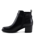 thumbnail image 4 of PATRIZIA PADULE Women’s Ankle Bootie – Faux Leather Slip-On with Buckle & Block Heel, 4 of 9