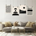 thumbnail image 5 of PixonSign Adhesive Wall Art Black and White Abstract Geometric Posters, Set of 4 Minimalist Line and Pattern Illustrations Wall Decor, Modern Canvas Prints for Home Decor - 12"x16", 5 of 5