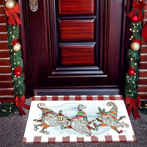 Teissuly Christmas Kitchen Rugs Christmas Gnome Kitchen Floor Mat Non Slip Kitchen Mats For Floor Christmas Winter Holiday Decorations Teissuly WER202312140467
