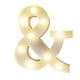 thumbnail image 1 of pequeña luz de noche Irfora Alfabeto LEDs Luz Letrero de letras de pie con bombillas Lámpara de noche Blanco cálido Efecto de luz brillante constante 2 * AA Funciona con celda IP54 Resistencia al agua Irfora pequeña luz de noche, 1 of 7