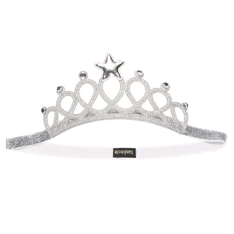 New Silver Color Happy Birthday Tiara Headband Girl/'s Headwear Birthday Party