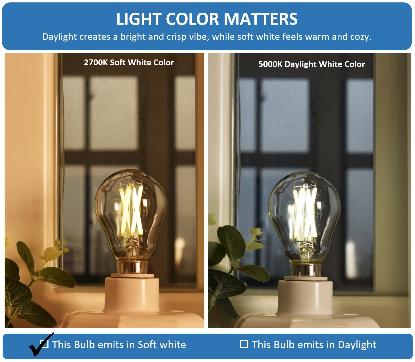 Great Value 18YR A19 LED Light Bulb, 8.5W(60W Equivalent) Dimmable Soft White E26 Base (12 Pack)