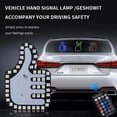 thumbnail image 4 of LED Hand Sign Light, USB Remote Control, Gesture Indicator, PVC, Amber Yellow, Compliant with Traffic Laws, 1pc, 4 of 6