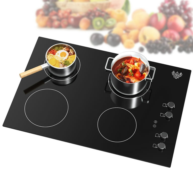 VBGK Induction Cooktop 30 inch 4 Burner Electric Stove 6000W Electric  Countertop Hot Plate for Cooking 240v, 99 Minutes Timer & Auto Shutdown  Induction Burner,Child Lock 