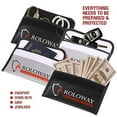 thumbnail image 3 of ROLOWAY Fireproof Money Bag Set for Valuables, 5 x 8 inches, Grey, 2 Total Count, 2 Pack, 3 of 4