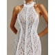 thumbnail image 5 of Vestido de novia bellabarnetten Sloan Lace con cuello halter, 5 of 6