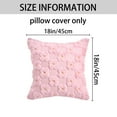 thumbnail image 6 of Unique Bargains Cute Daisy Embroidery Pillow Covers Pack of 2 Pink 18" x 18", 6 of 6