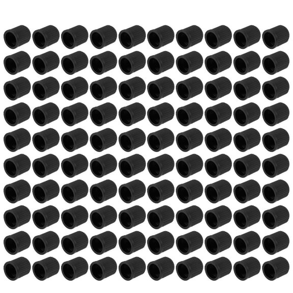 GARVALON Plastic Valve Caps for Tires Round for Daily Use 100Pcs