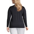 thumbnail image 2 of Lands' End Women's Plus Size Relaxed Supima Cotton Long Sleeve Crew Neck T-Shirt, 2 of 5