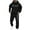 01 Black, variant on YueHuiYing Men's Tracksuit 2 Piece Sweatsuit Long Sleeve Pullover Athletic Hoodies Casual Sport Jogging Suits With Pockets