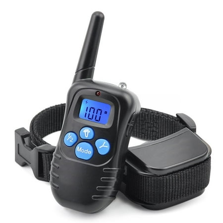 Rechargeable Collar Receiver - Peralng Waterproof & Rechargeable Dog Shock Collar Remote Dog Training Collar with Beep Vibrating Electric Dog Obedience Training Collar for All Size Dogs