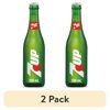 (2 pack) 7UP Caffeine Free Lemon Made in Mexico Lime Soda Pop, 12 fl oz, Glass Bottle