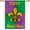 Multicolor, variant on Happy Mardi Gras House Flag 28x40 Inch Burlap Vertical Double Sided, Carnival Fleur de Lis Sign Holiday Party Large Yard Farmhouse Outdoor Decoration DF438-28