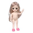thumbnail image 4 of Lovely Moveable Jointed 1/12 Doll Nude Body 3D Eyes Piezas de Bricolaje - cabello de Sunnimix BJD Doll Body girl, 4 of 8